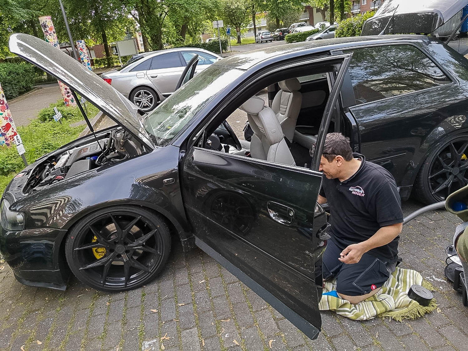 Autoglas Nooder Steinschlag Austausch der Scheibe