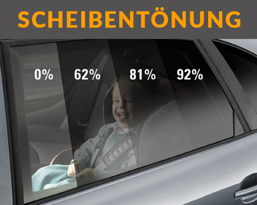 Autoglas Nooder Steinschlag Folierung der Scheibe